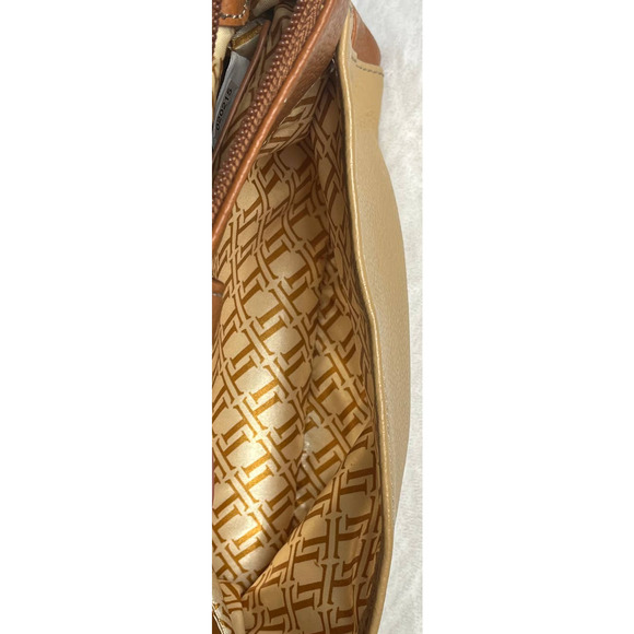 Tiagnello Brown and Tan Leather Crossbody Purse - Picture 7 of 8